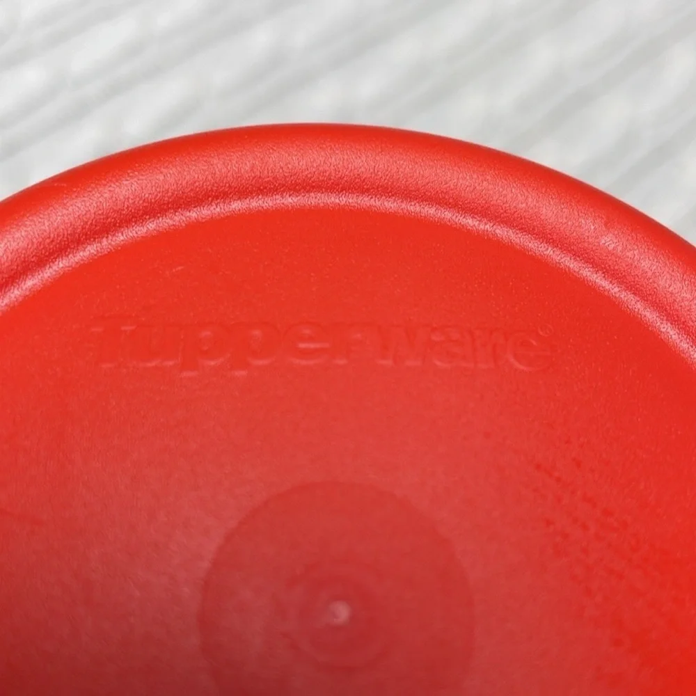 Tupperware Insulated Tumbler Orange Dripless Lid w/straw hole 3329A-4 24 Oz NWOT